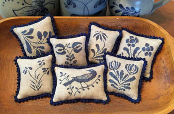 Stoneware Pillows II chart image, copyright Priscilla's Pocket 2015 