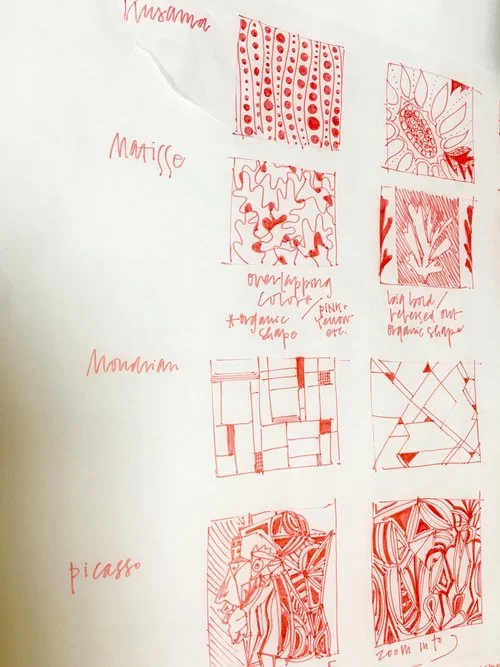 SKETCH FOR CONCEPT 1 WALL GRAPHIC