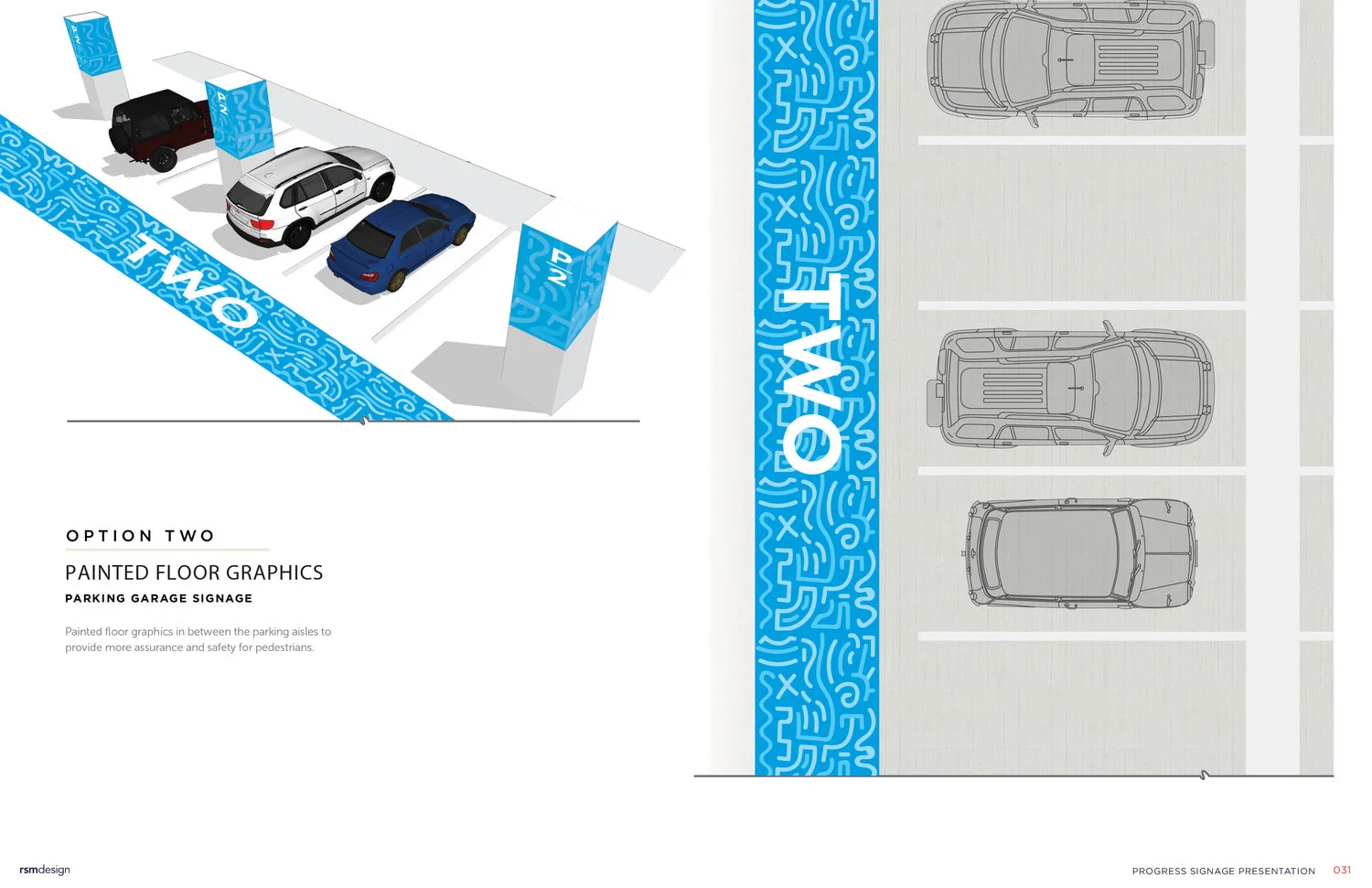 PARKING CONCEPT 1 RENDERING (SINGLE FLOOR)