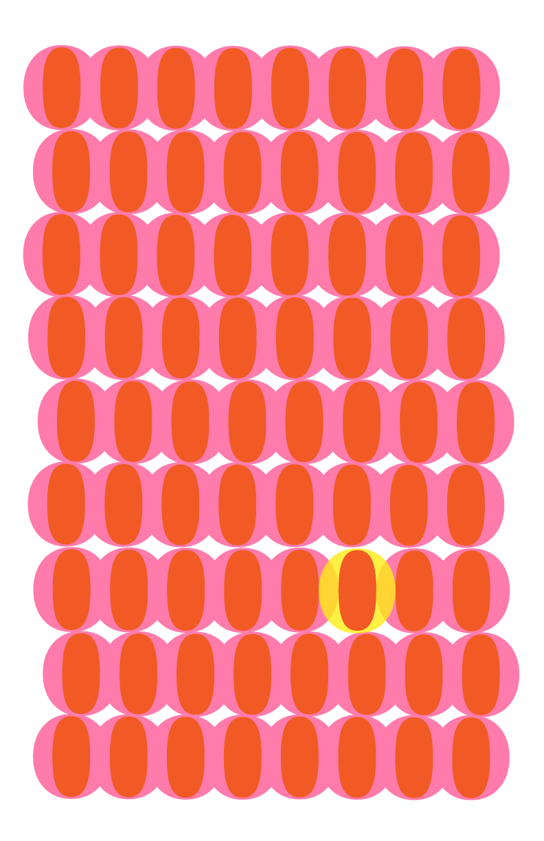 4. "A TYPEFACE IS A CHAIR" DESIGN FOR RISO POSTER #2. | TULIP CHAIR.