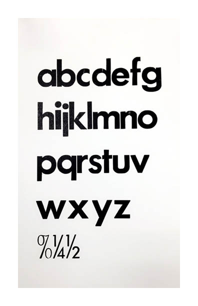 19. TRADITIONAL LETTERPRESS POSTER