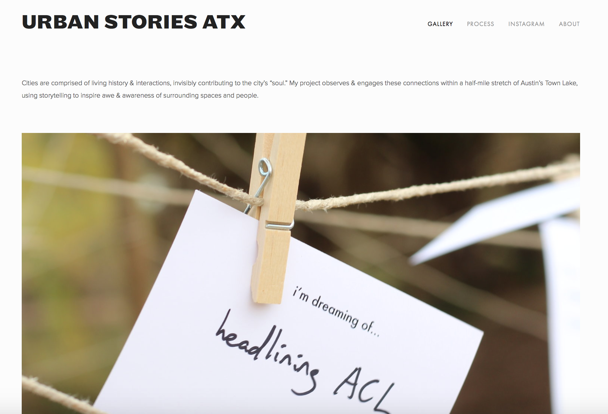 Urban Stories ATX website.