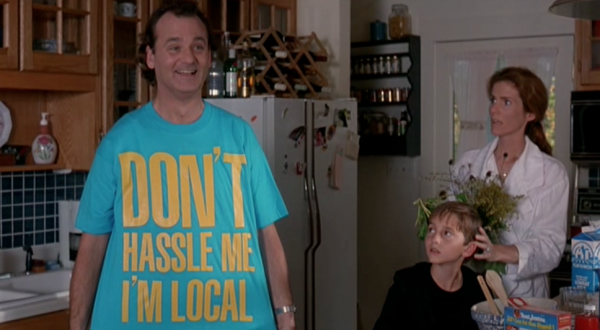 "What About Bob" (1991) As far as I'm concerned Bill Murray is the king. So naturally I loved the movie "What About Bob". In this movie Bill's character (Bob Wiley) wears the perfect shirt for when you're on vacation, a "Vacation from your problems."