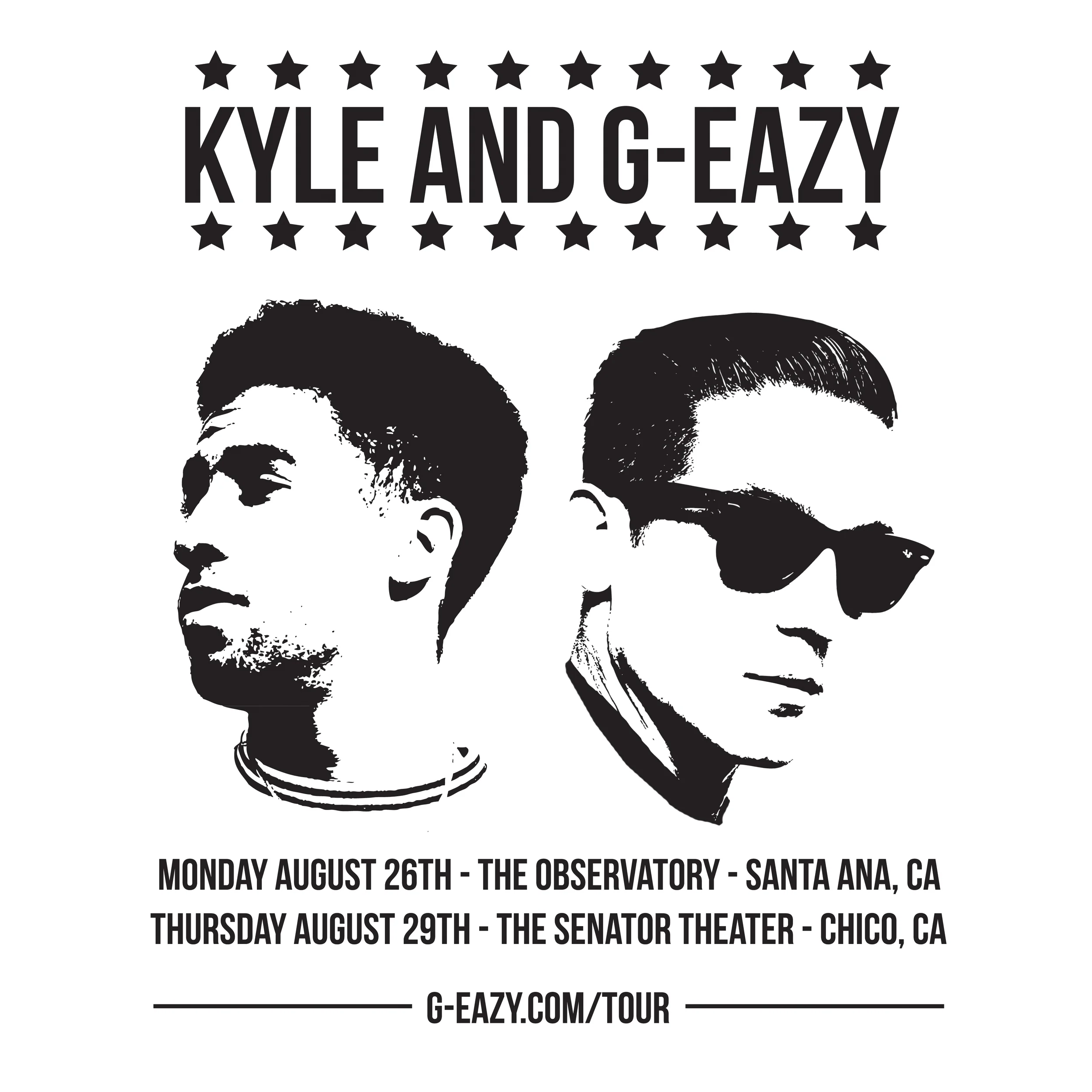 KYLE & G-Eazy Show Flyer
