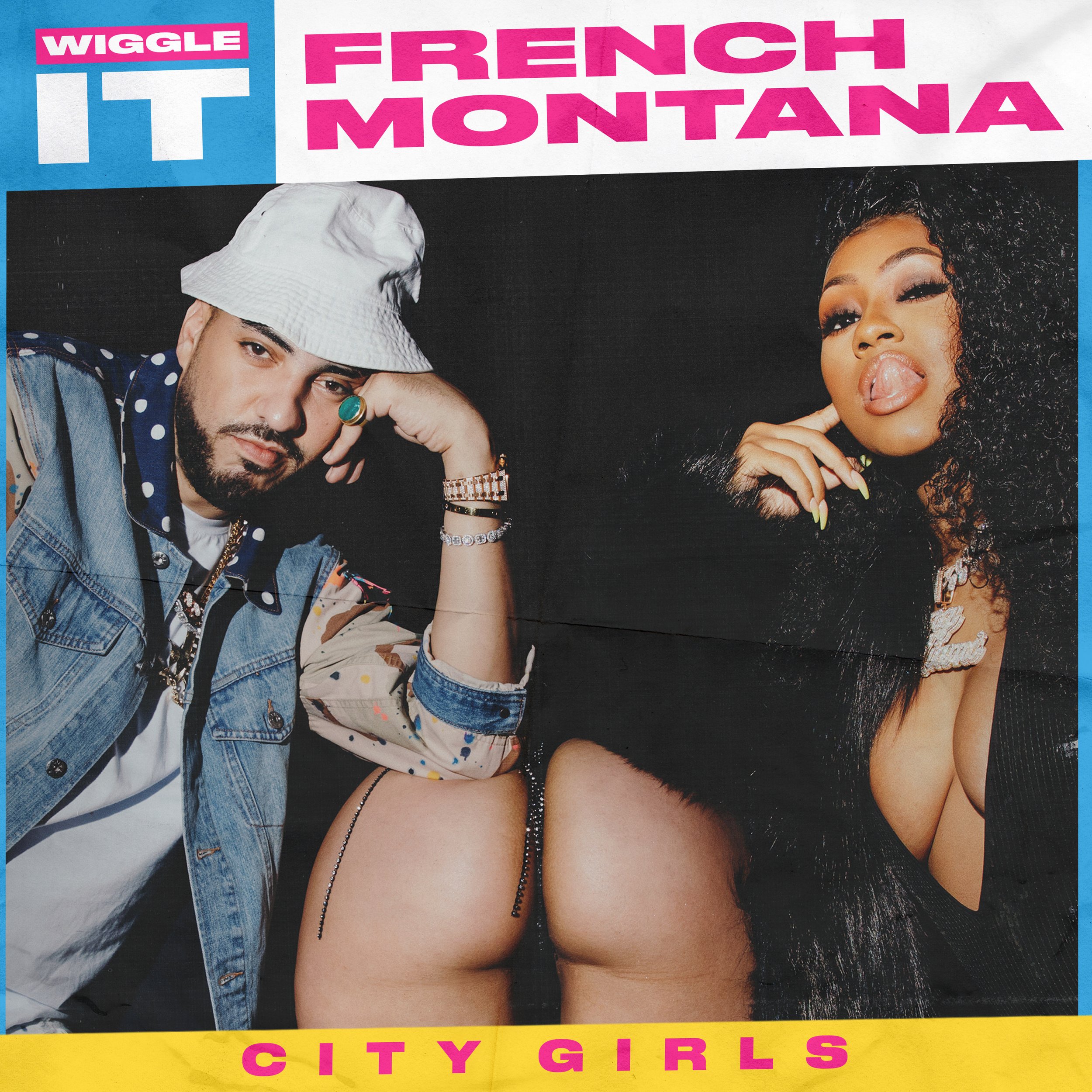 French Montana & City Girls - Wiggle It - Single Artwork Design