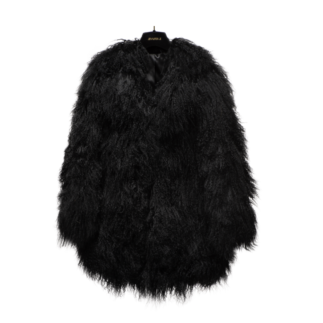 Black Faux Mongolian Fur Trim … curated on LTK