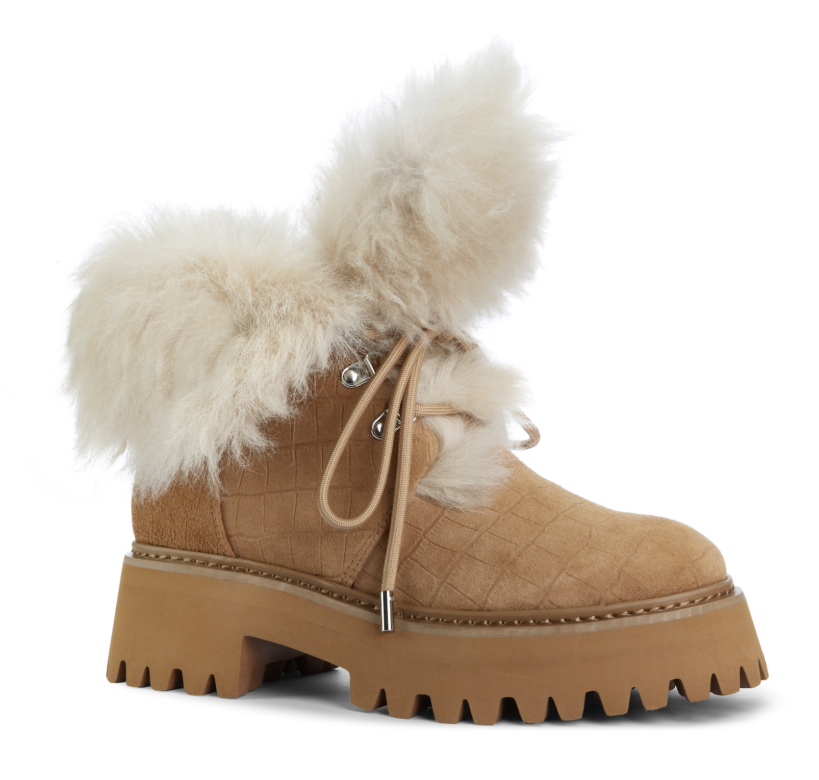 CROC x SUEDE COMBAT BOOT