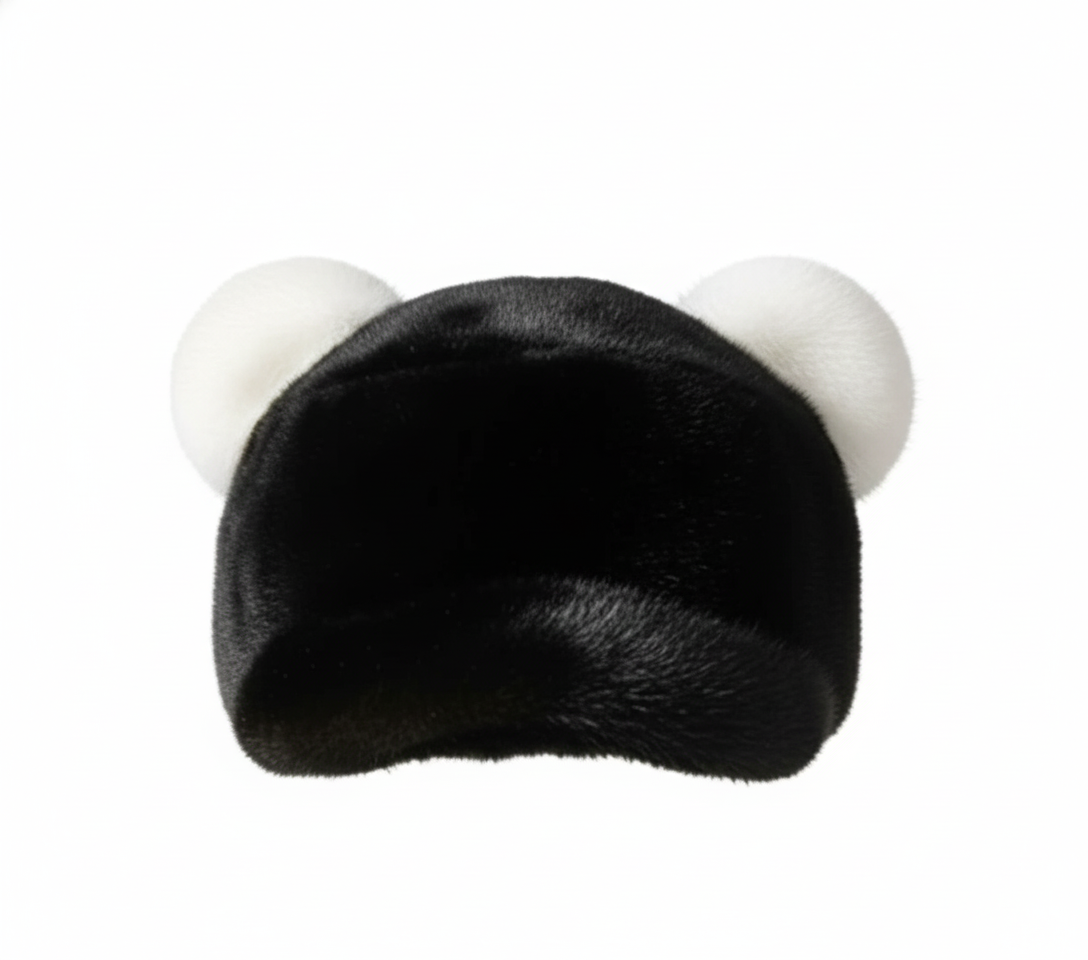 TEDDY CAP (BLACK/WHITE)