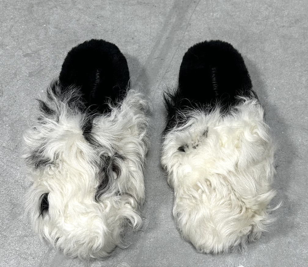 NAOMI COW FLAT SLIPPER - SIZE 37
