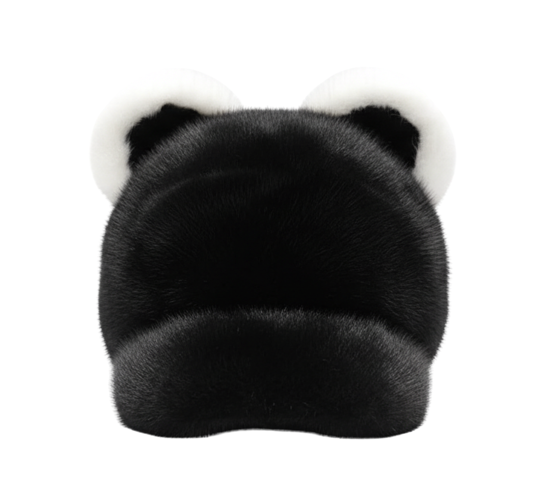 TEDDY CAP (BLACK/WHITE)