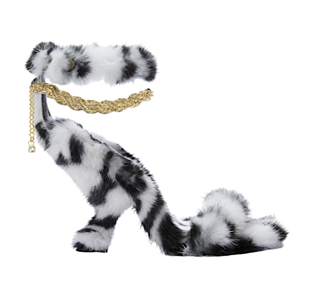 MINK X ROPE CHAIN SANDAL (ZEBRA)