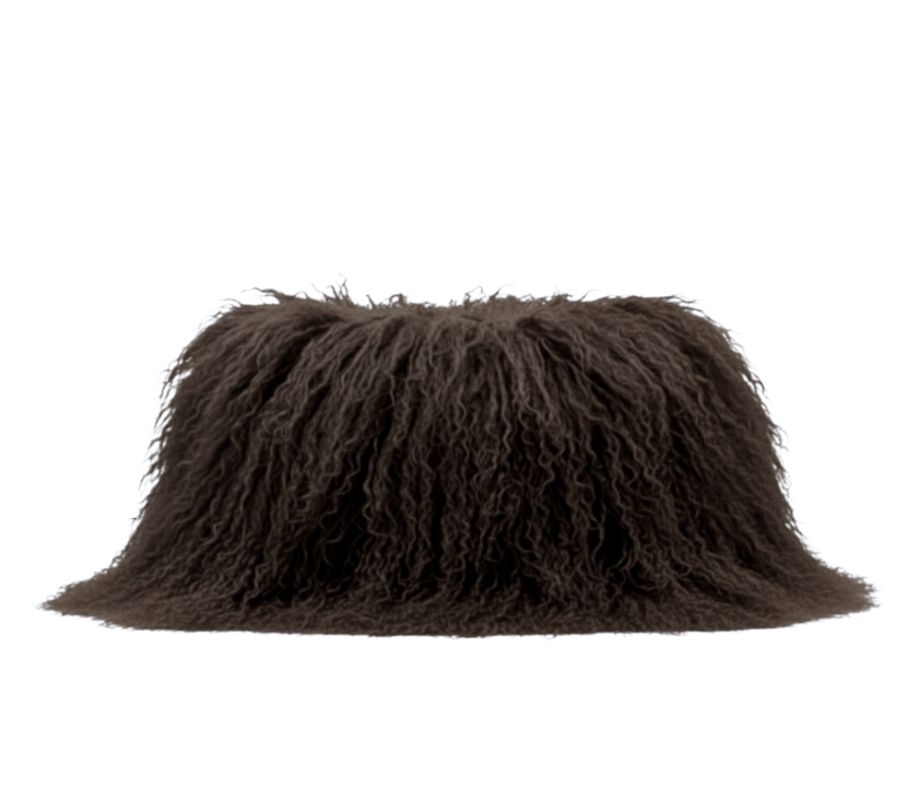 OVERSIZED SHEARLING CLUTCH (ESPRESSO)