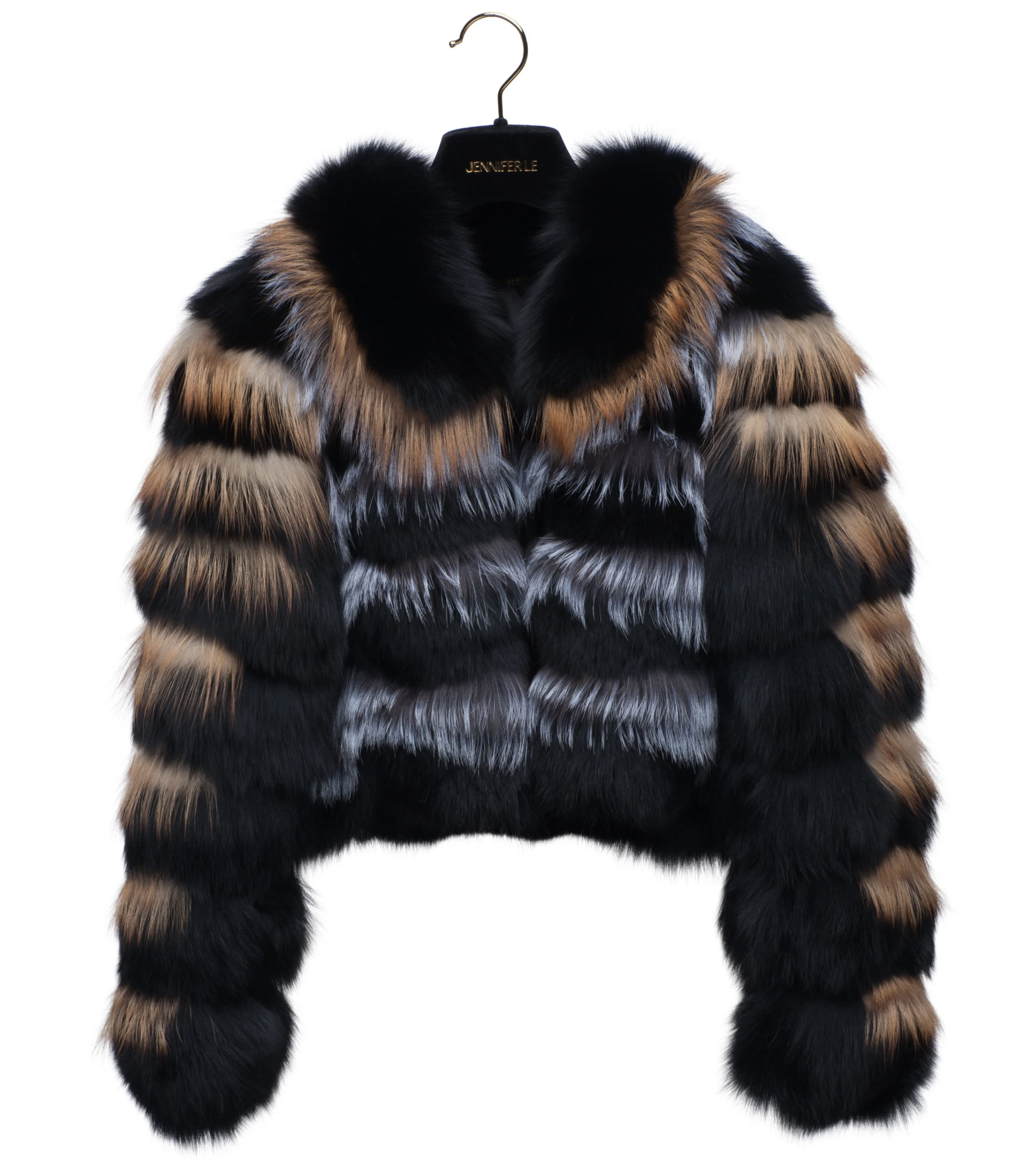 TIGER STRIPE CROPPED BOMBER