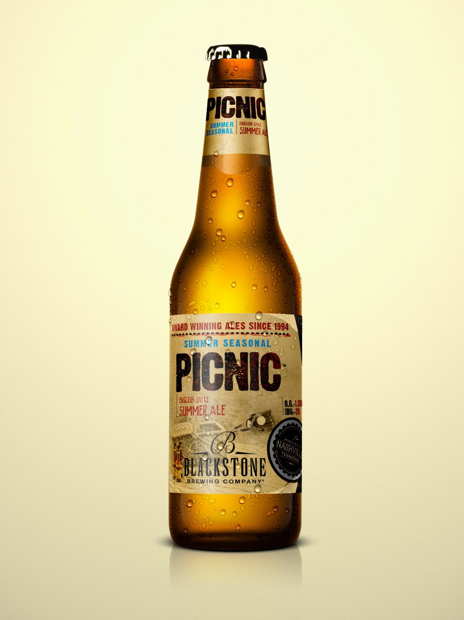 Blackstone Brewing Company Picnic Bottle Label