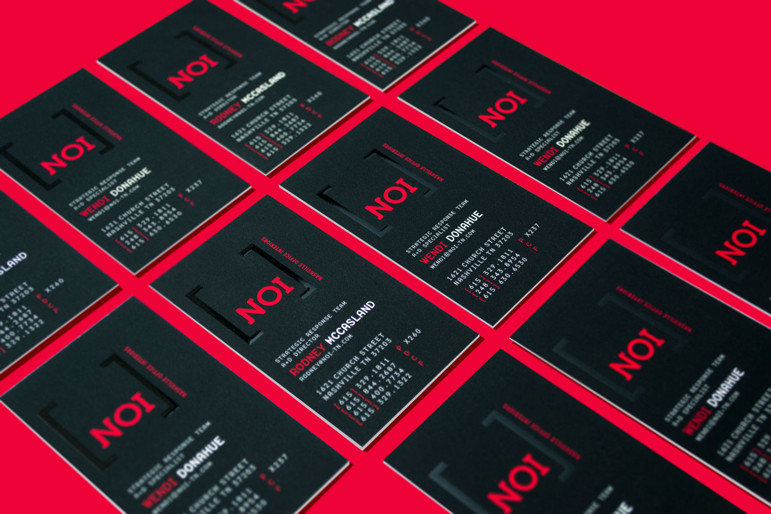 Nashville Office Interiors Business Cards