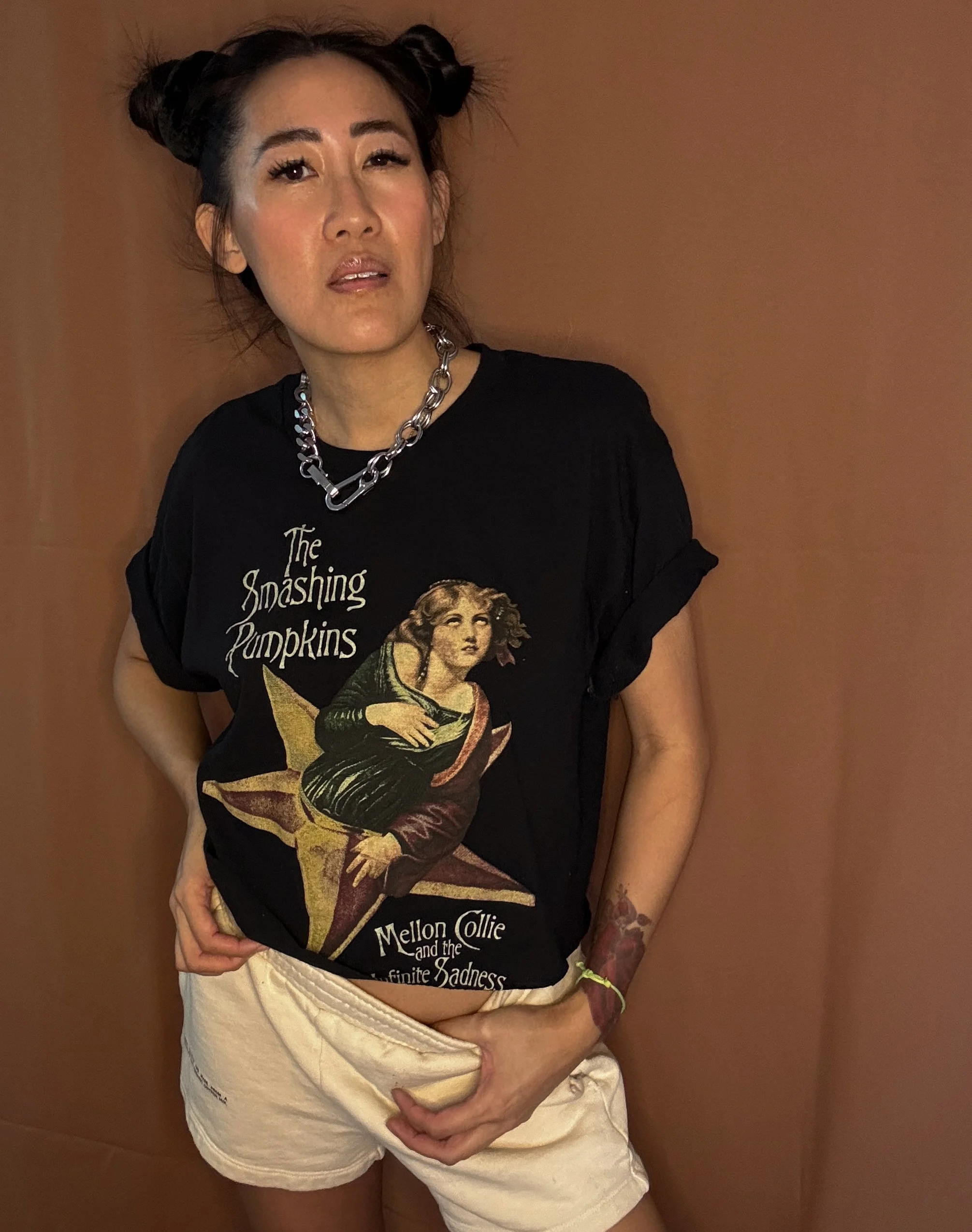 Preloved - Oversized SMASHING PUMPKINS Crop