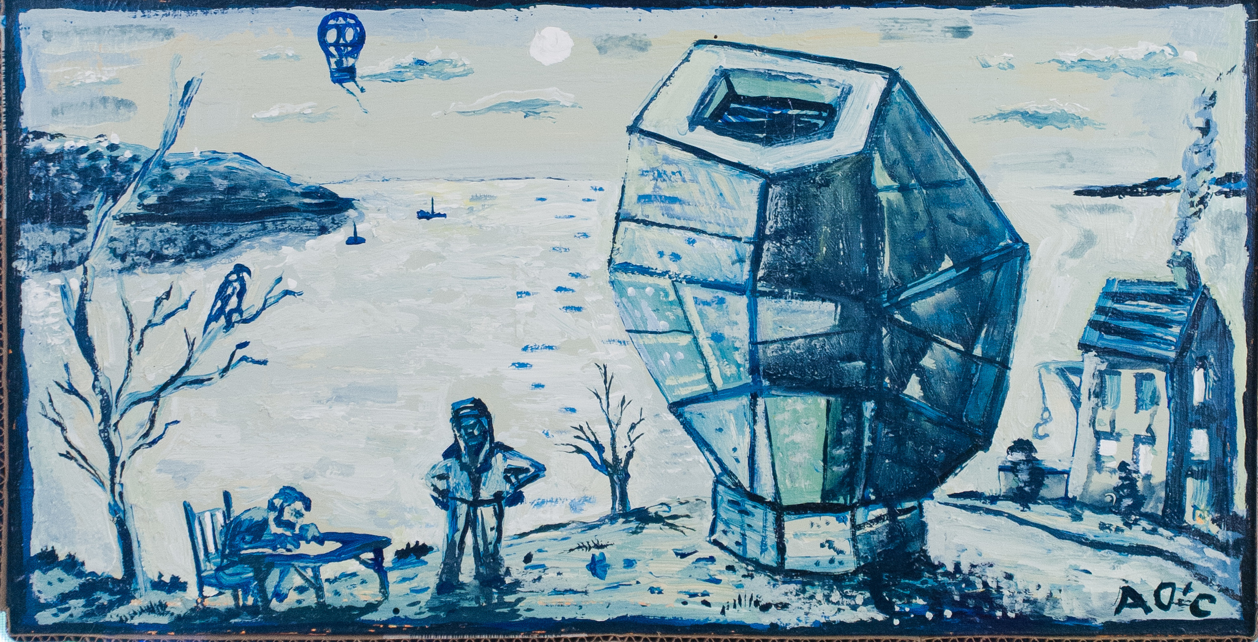 FIRST KNOWN PAINTING BY A. O'C (2013)