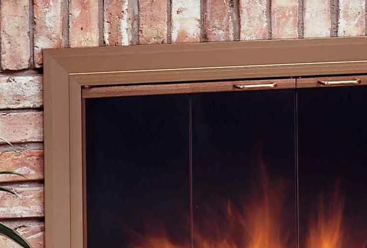 Glass Fireplace Doors Direct Vent Reface Steel And Aluminum
