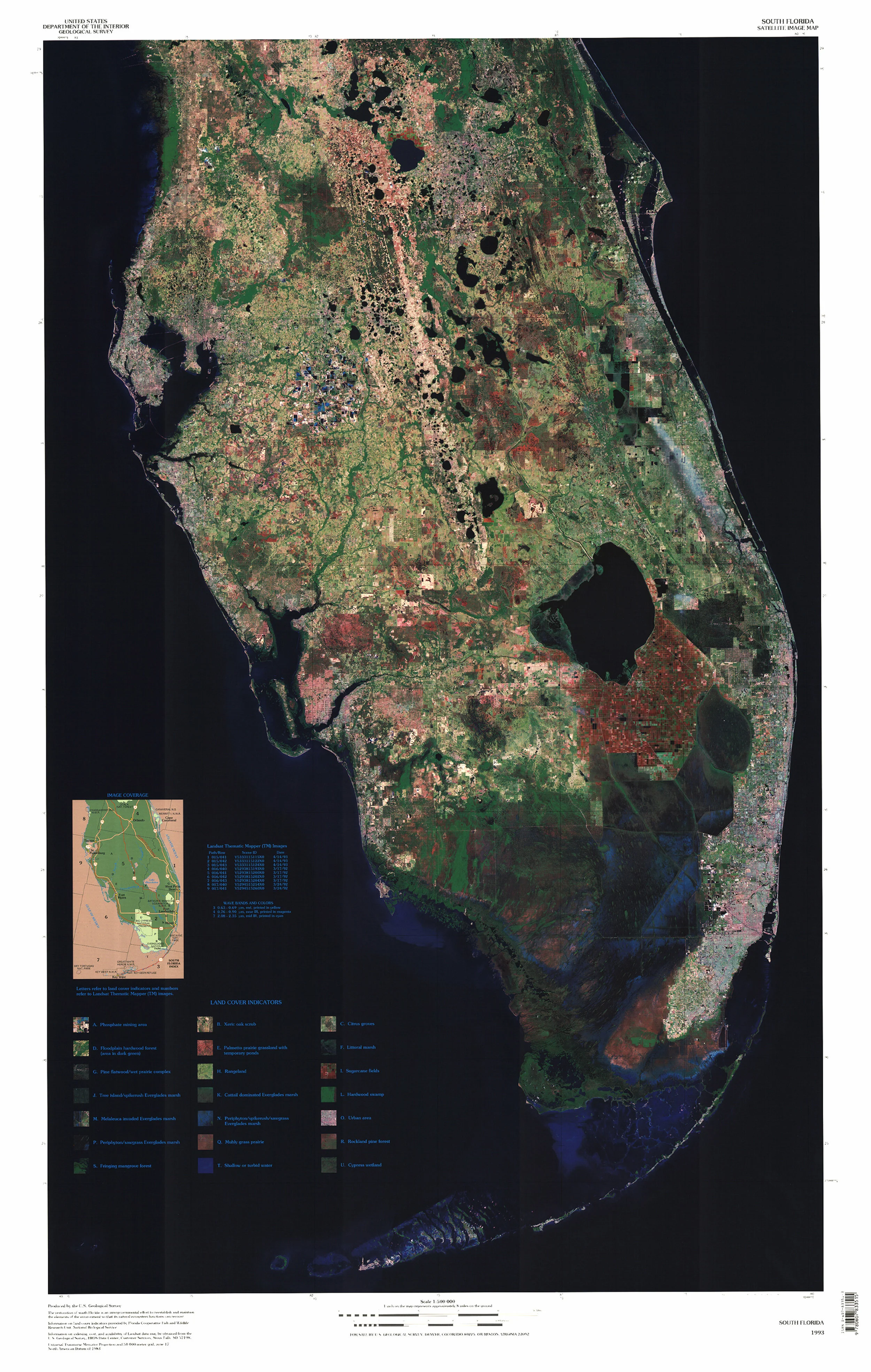 The light sandy looking area in the middle is the Mid-Florida Ridge