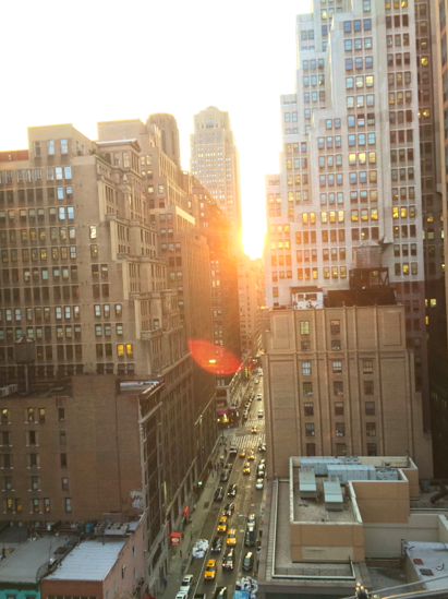 Sunset over Manhattan