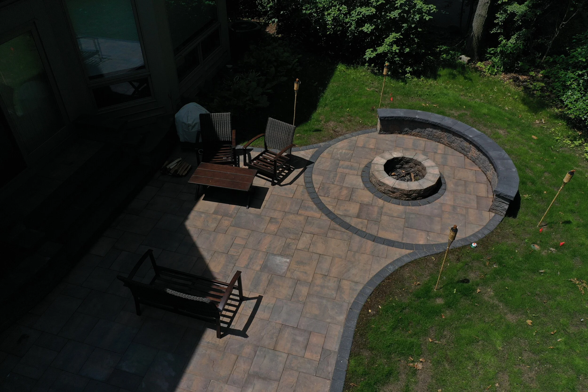 Stone & Decorative Fire Pits / Fireplaces — Somerset Patios & Concrete