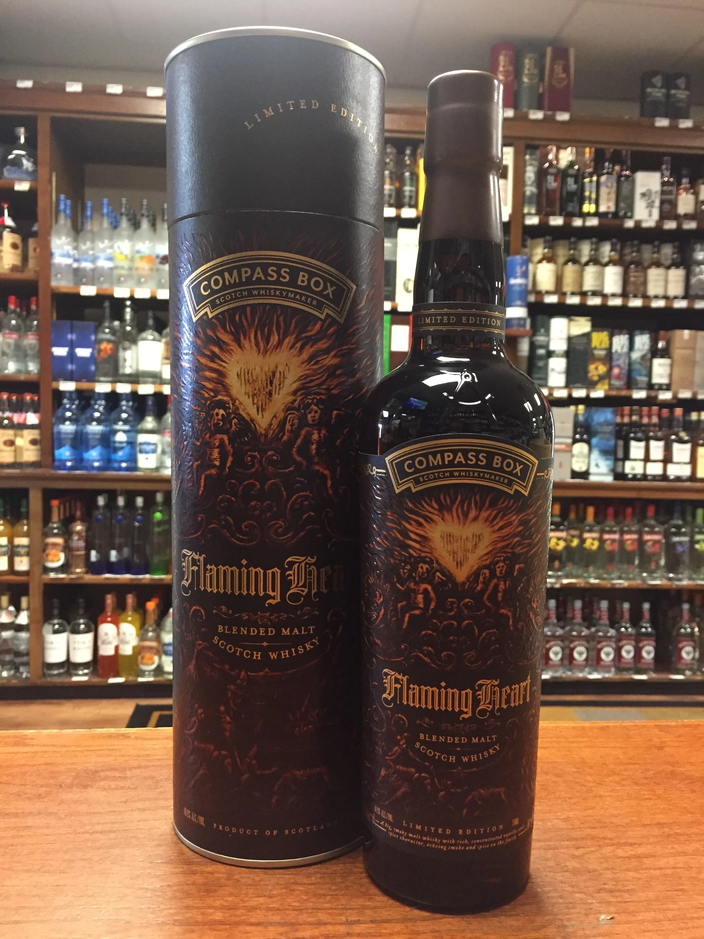 Compass Box Flaming Heart