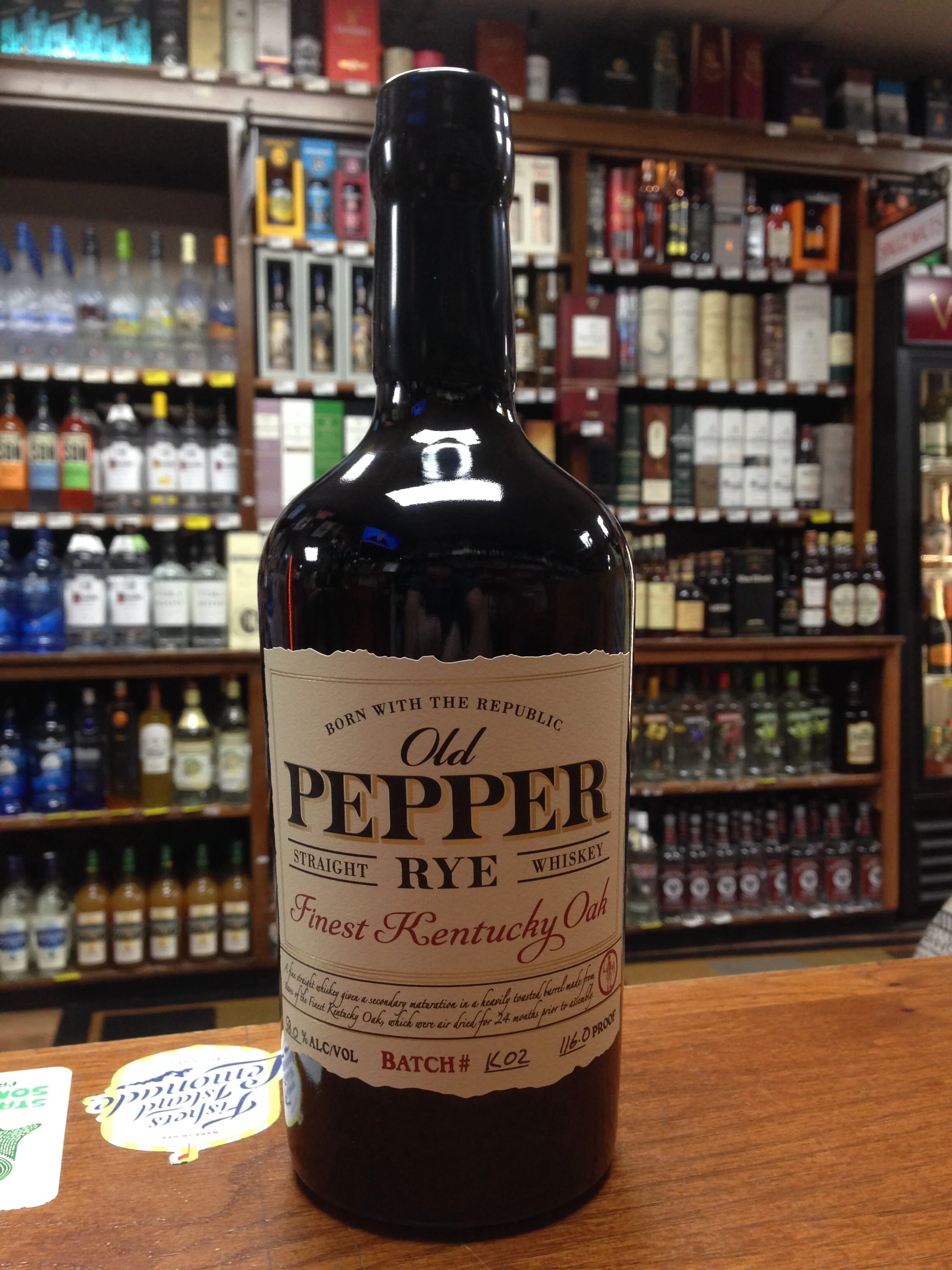 Old Pepper Straight Rye Whiskey
