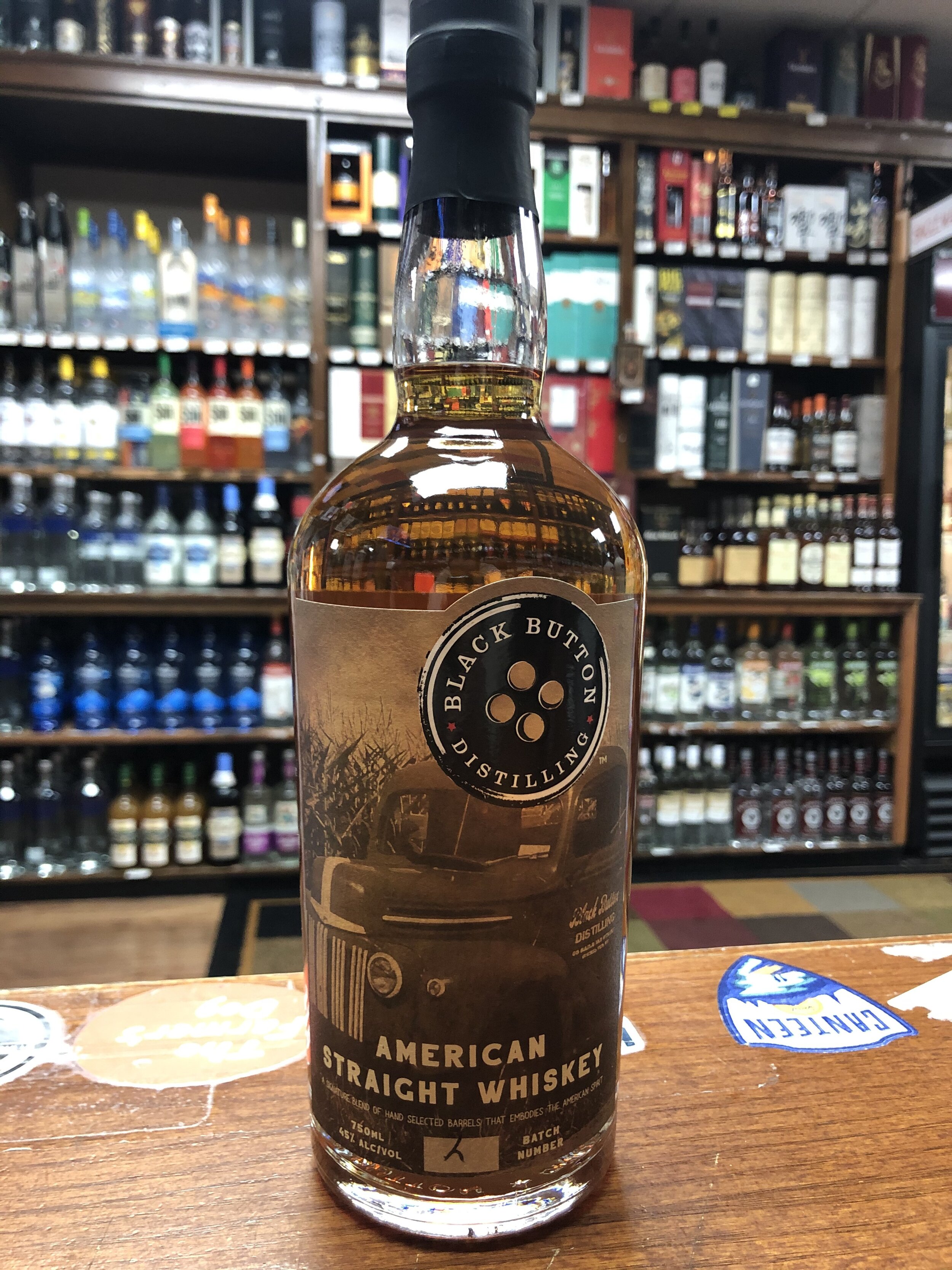Black Button American Straight Whiskey