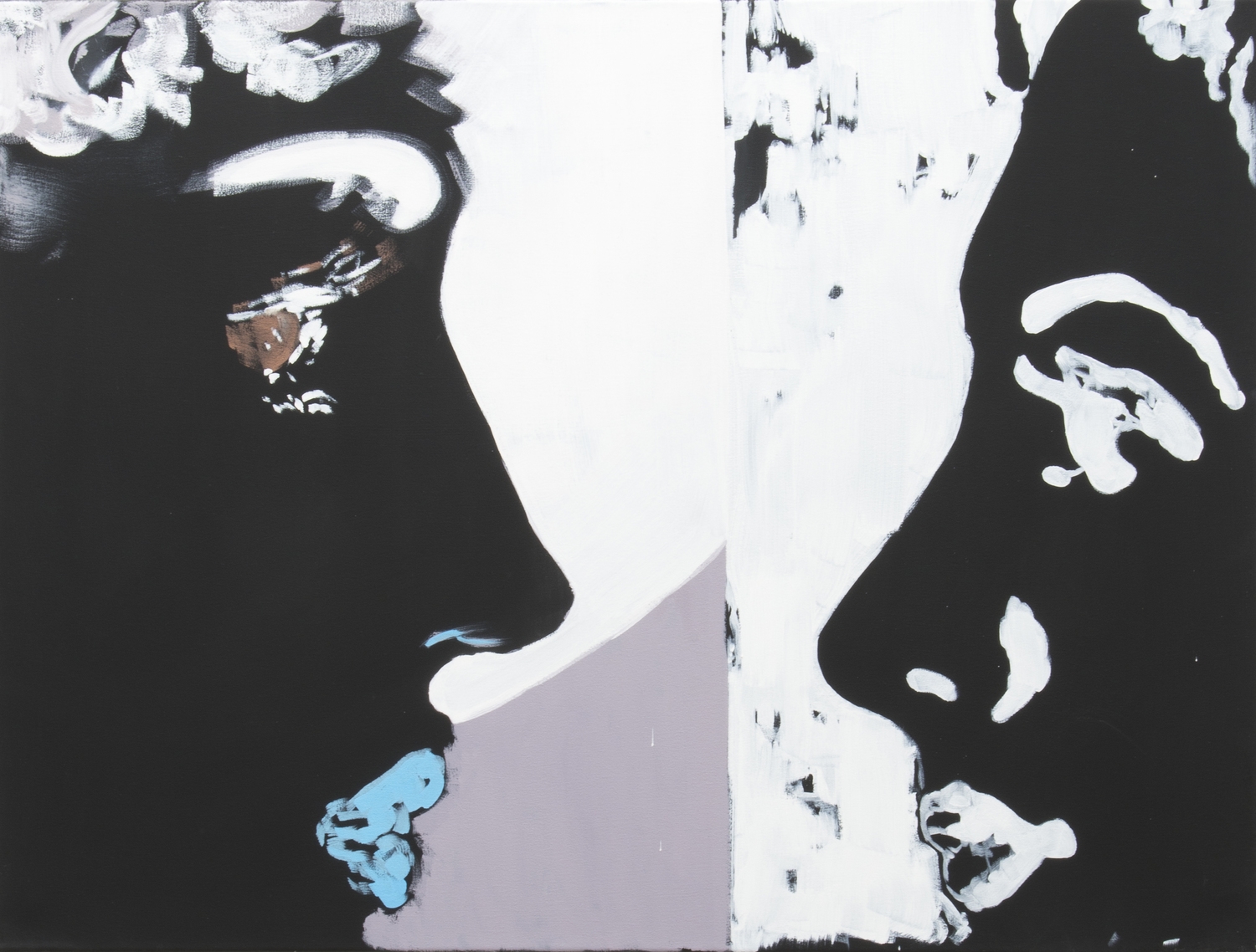 The Voices (Inverse), oil on canvas, 36 x 48 in., 2014