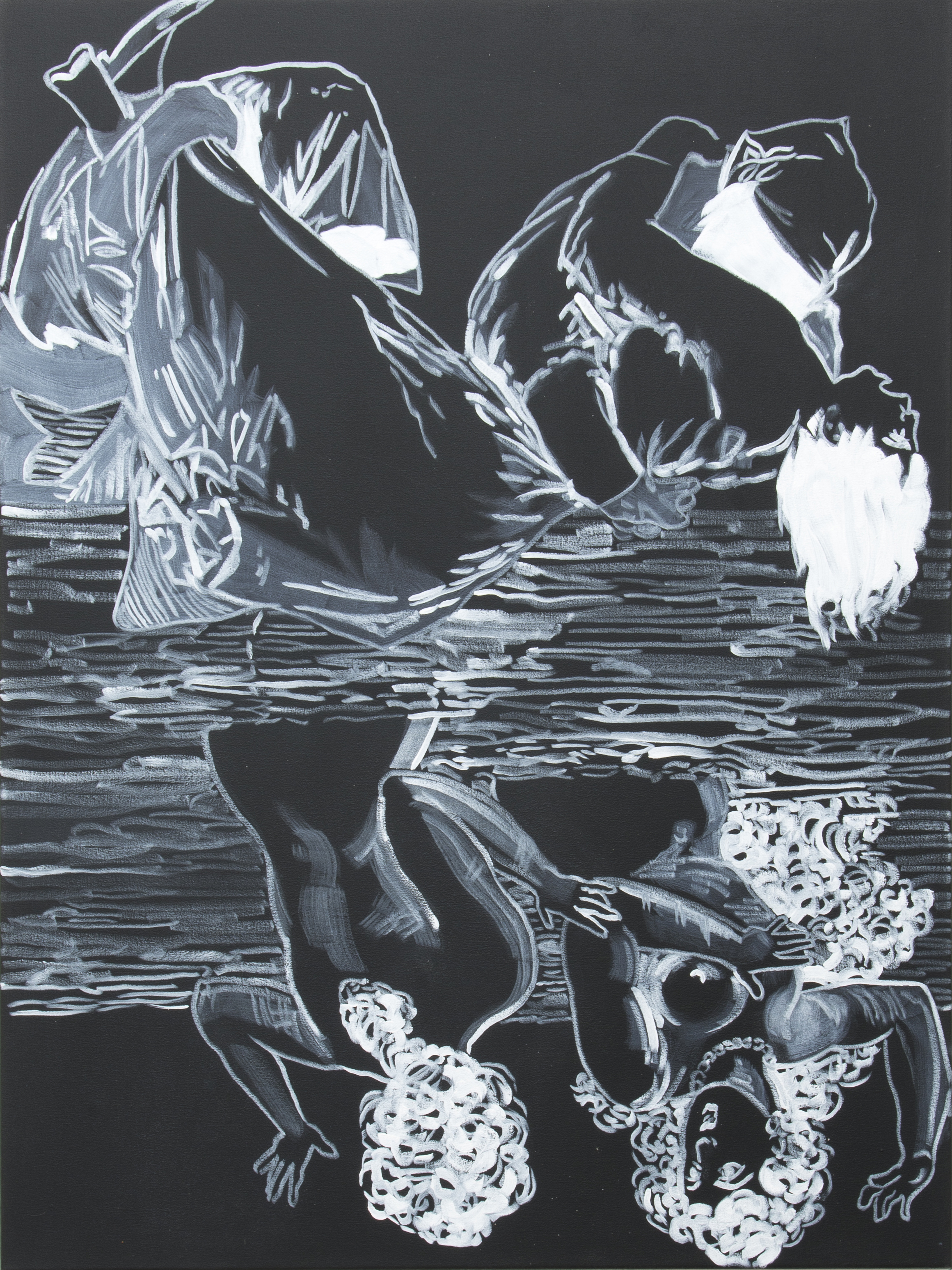 Mama Said (Inverse), oil on canvas, 48 x 36 in., 2014
