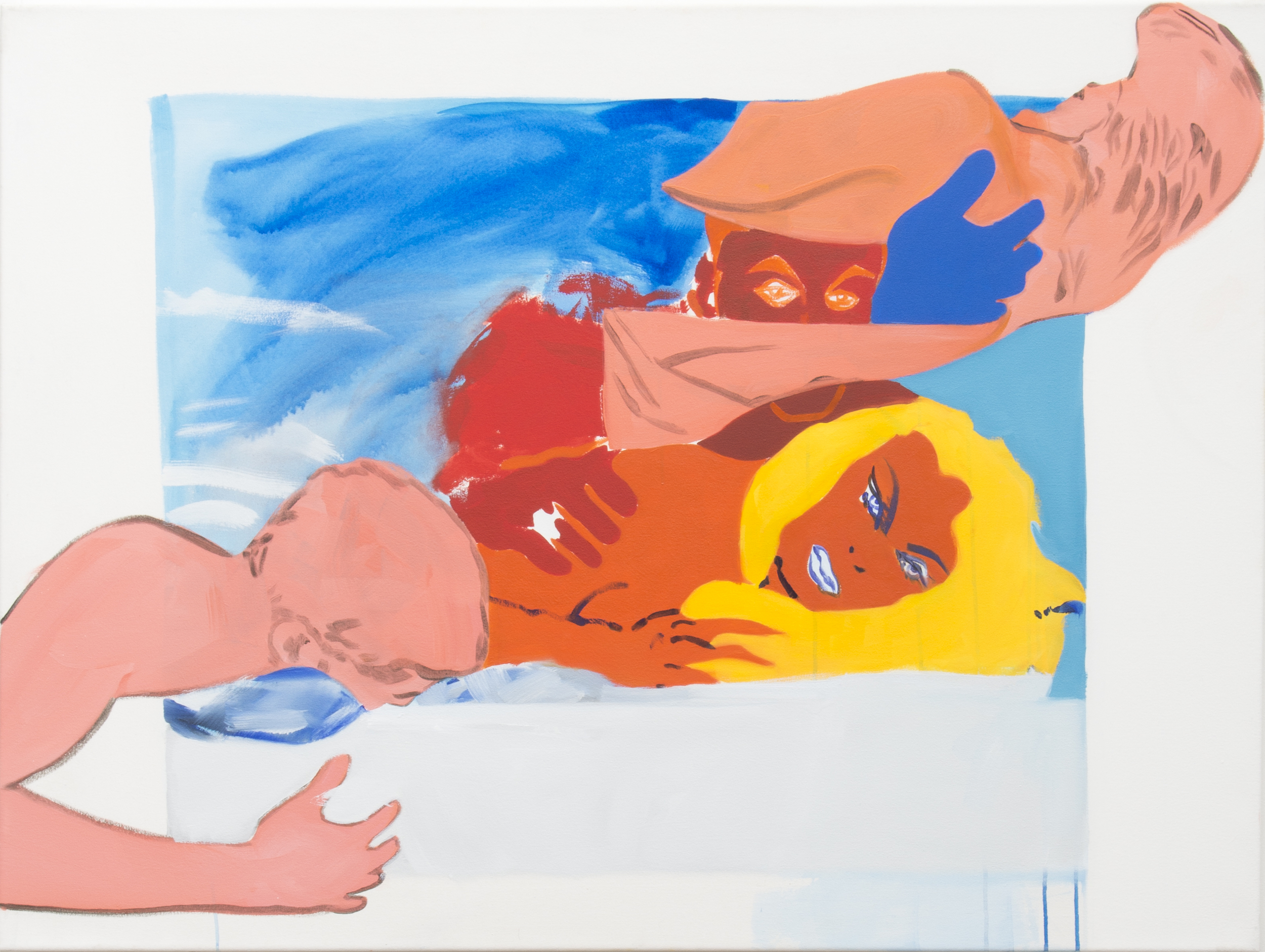 See Saw, oil and flashe on canvas, 36 x 48 in., 2014