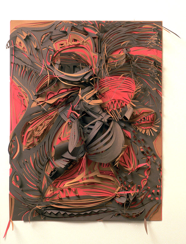 Overgrown Paper cut-out 19" x 27" 2008