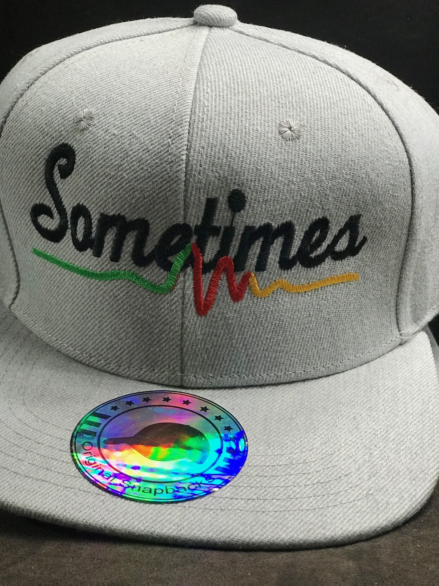 Grey Sometimes Snapback