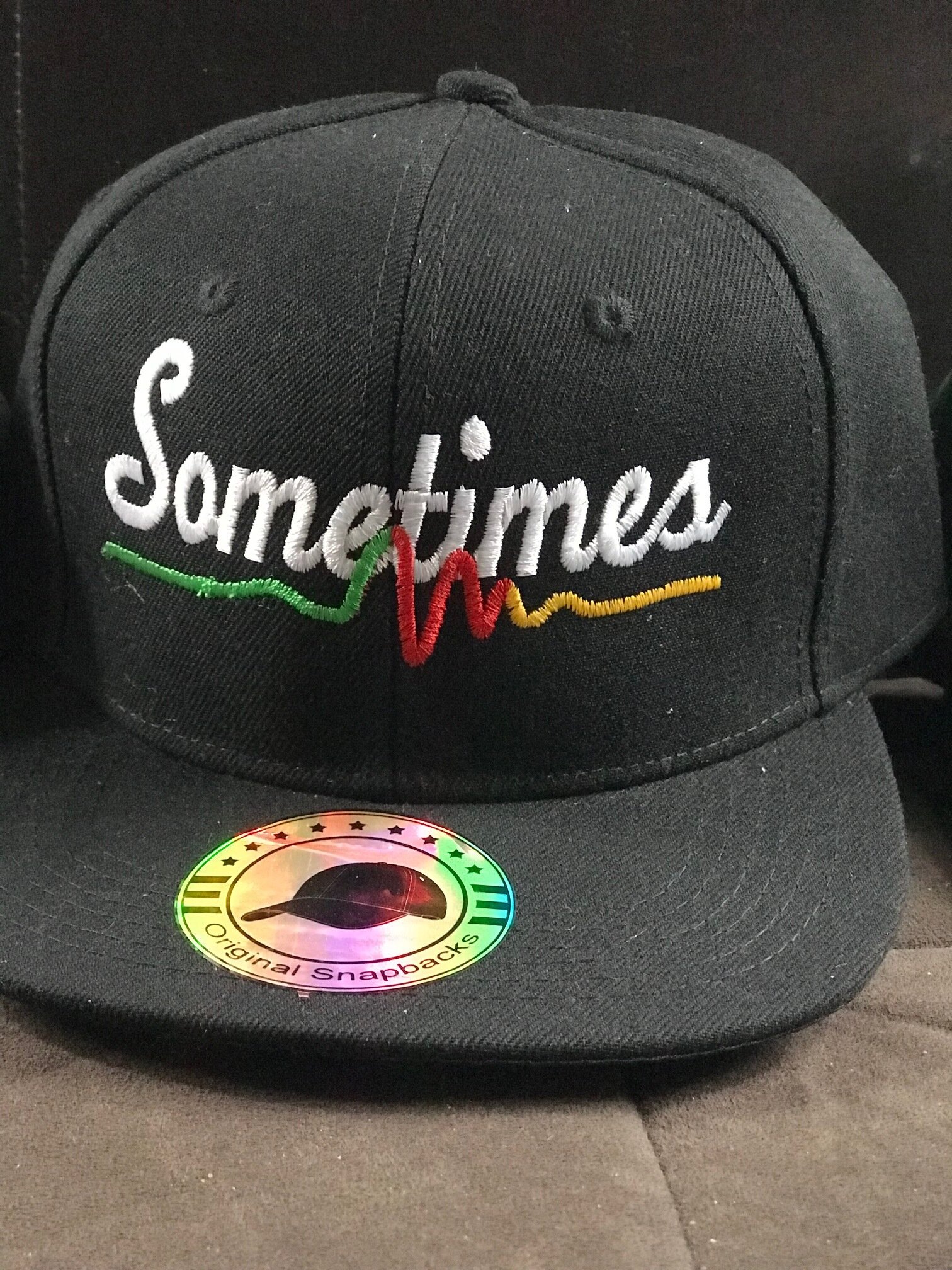 Black Sometimes Snapback