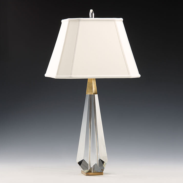FACETED CRYSTAL LAMP