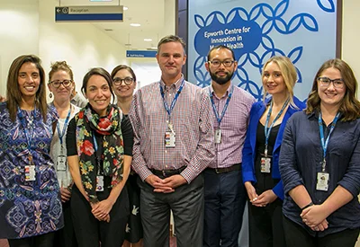 Professor Paul Fitzgerald and the Epworth Centre for Innovation in Mental Health research team.
