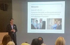 Epworth Geelong CEO Damian Armour opening the symposium