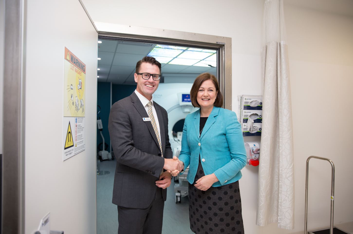 Damian Armour, CEO Epworth Geelong. Sarah Henderson, MP.