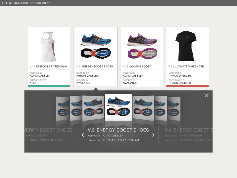 Piper: Visual comps (versions inlay)