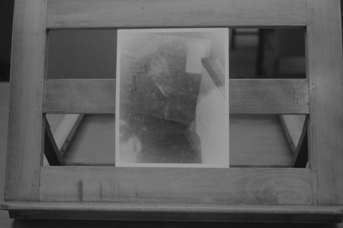 Silver gelatin print on stand. Black Mountain College Papers Office of Archives and History Raleigh, North Carolina , 2011- 2014. Pigment print, 3 x 4.5 inches.