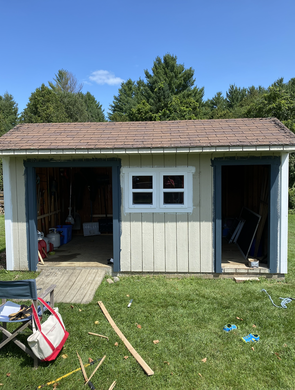Shed in progress