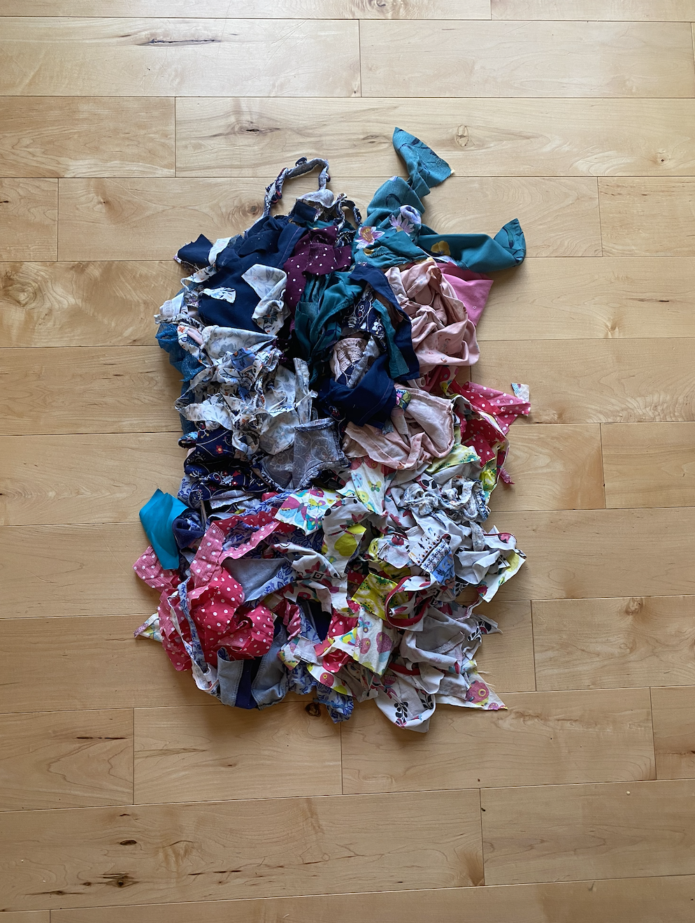 The scraps of her favorite outfits