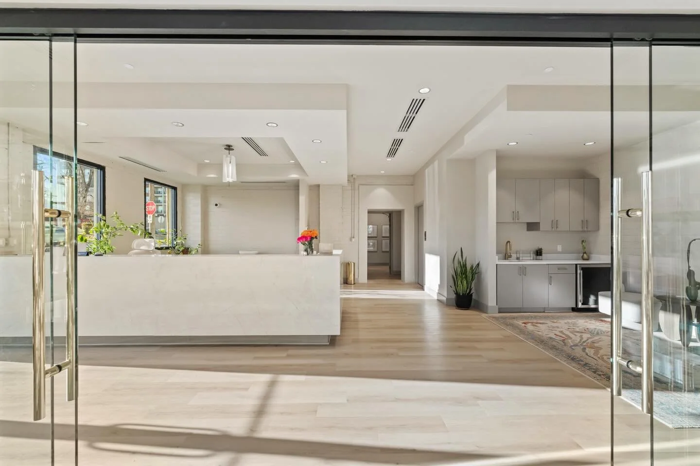 We loved getting to renovate this old office warehouse building into the bright and beautiful corporate office for the Modern Salon &amp; Spa team!

#renovation #architectureanddesign #officedesign #charlottenc #warehouse