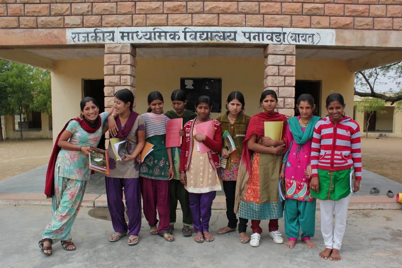 The first group of girls to participate in Education For Equality's empowerment program
