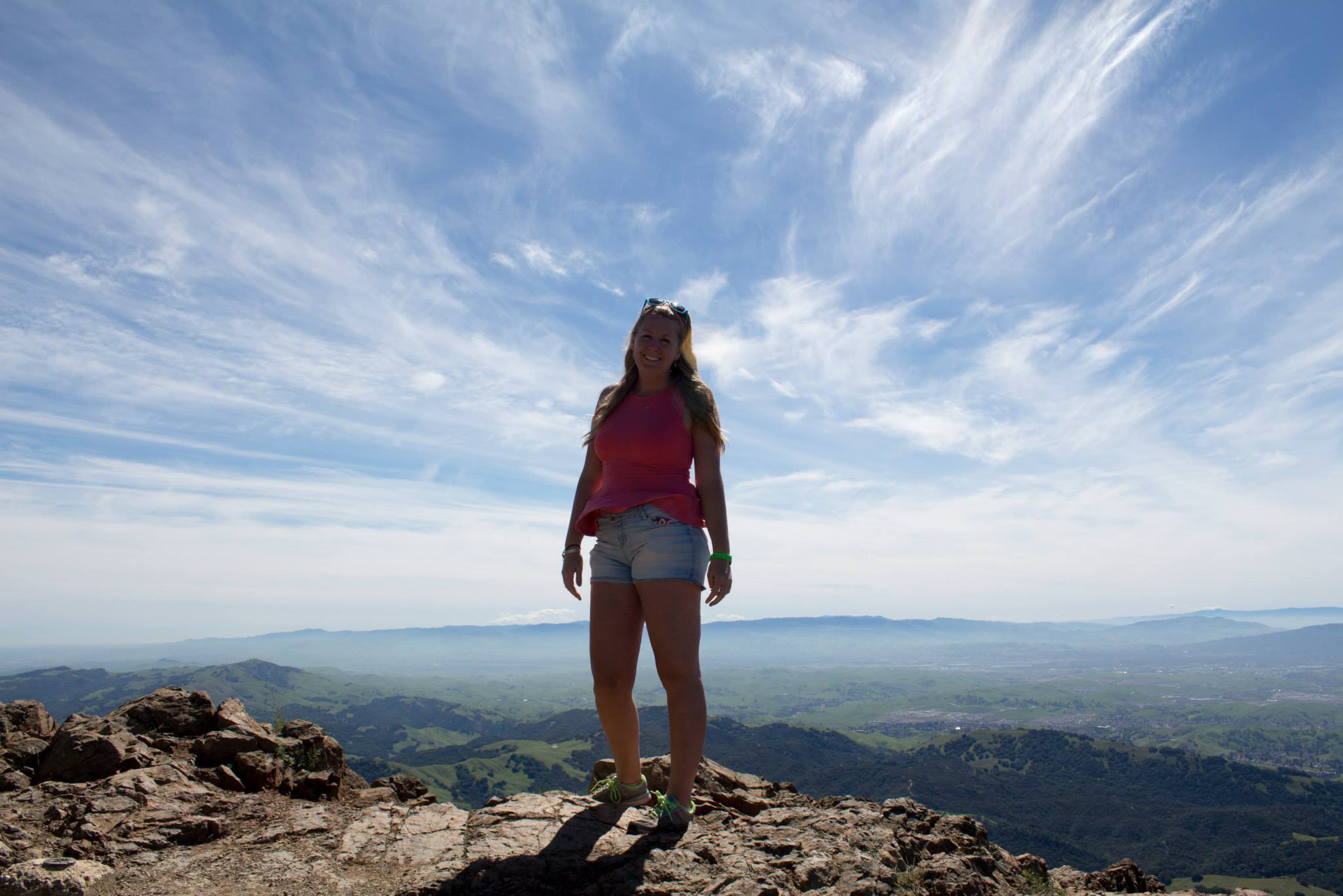 Taggie enjoying Mount Diablo, California.