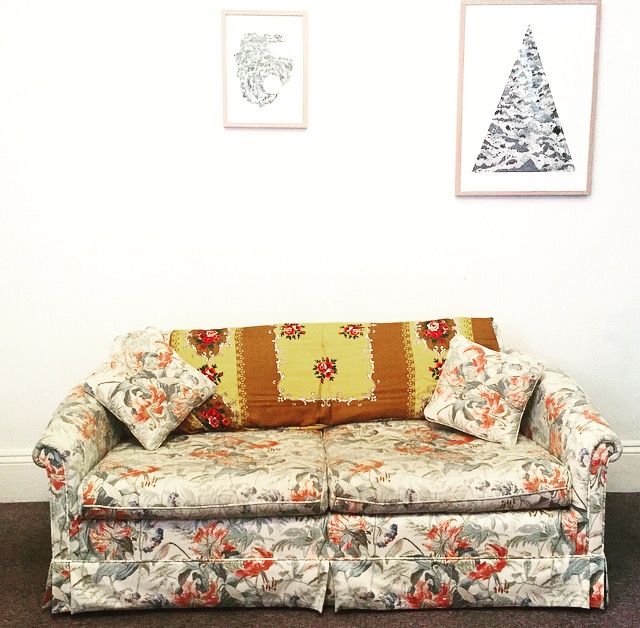 HQ's very own couch.
