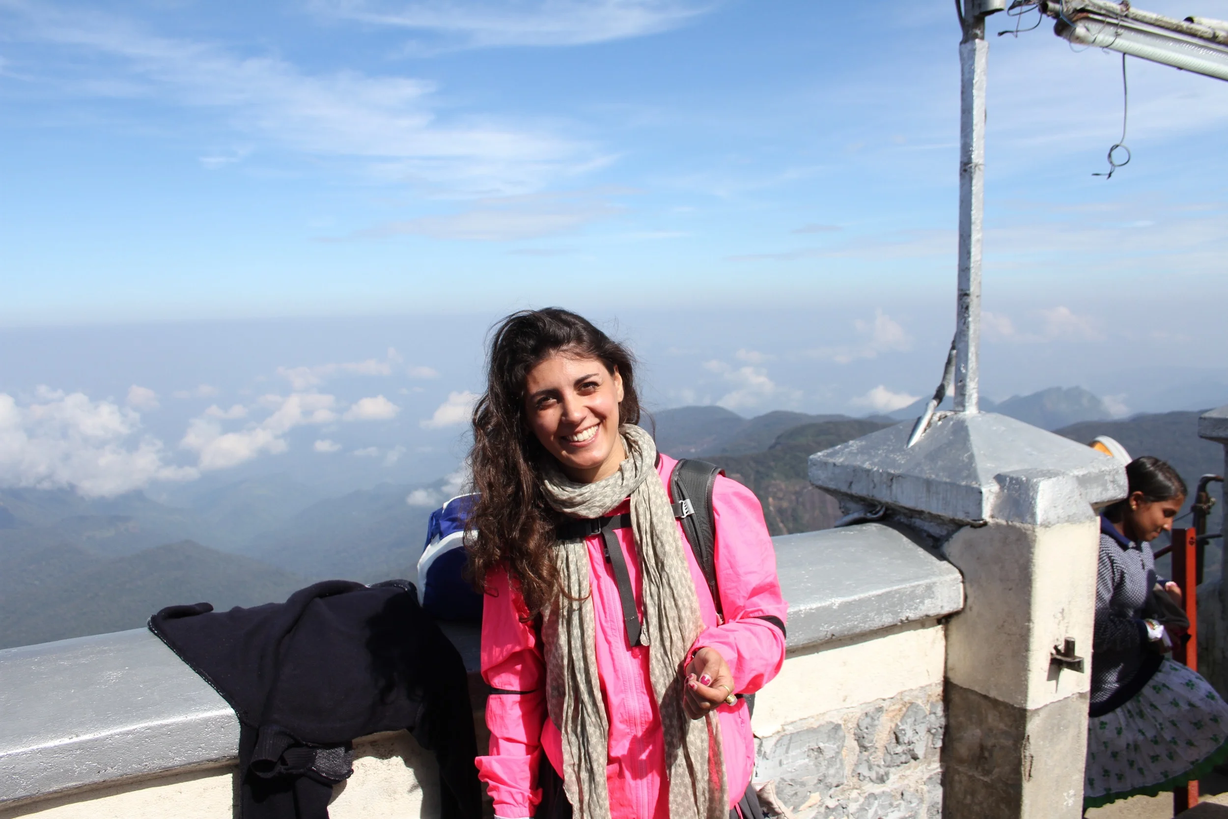 Dilara at Adam's Peak, Sri Lanka for Sunrise