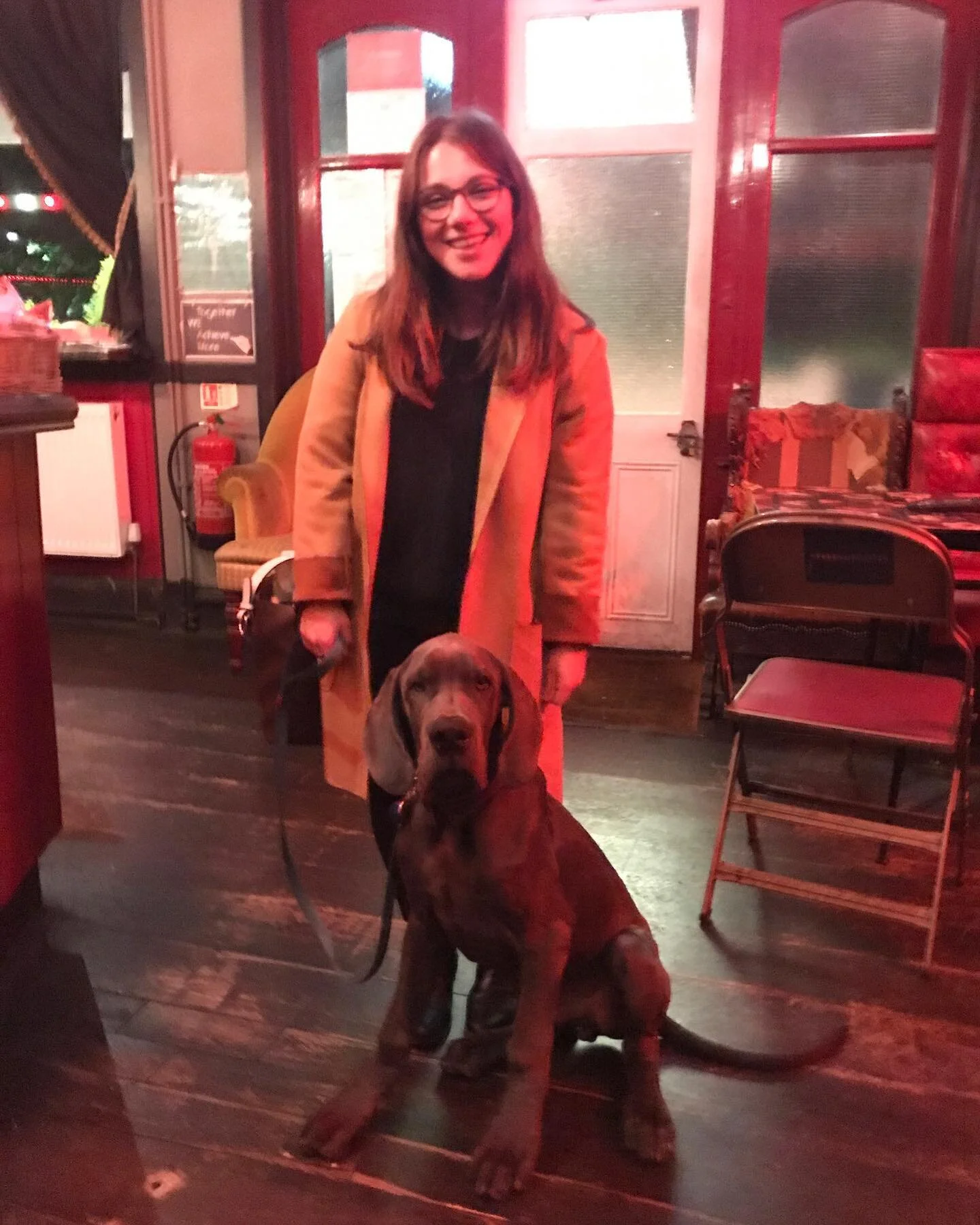 Real big pup or real small human? @saerusthegreat #only4months #horseordog