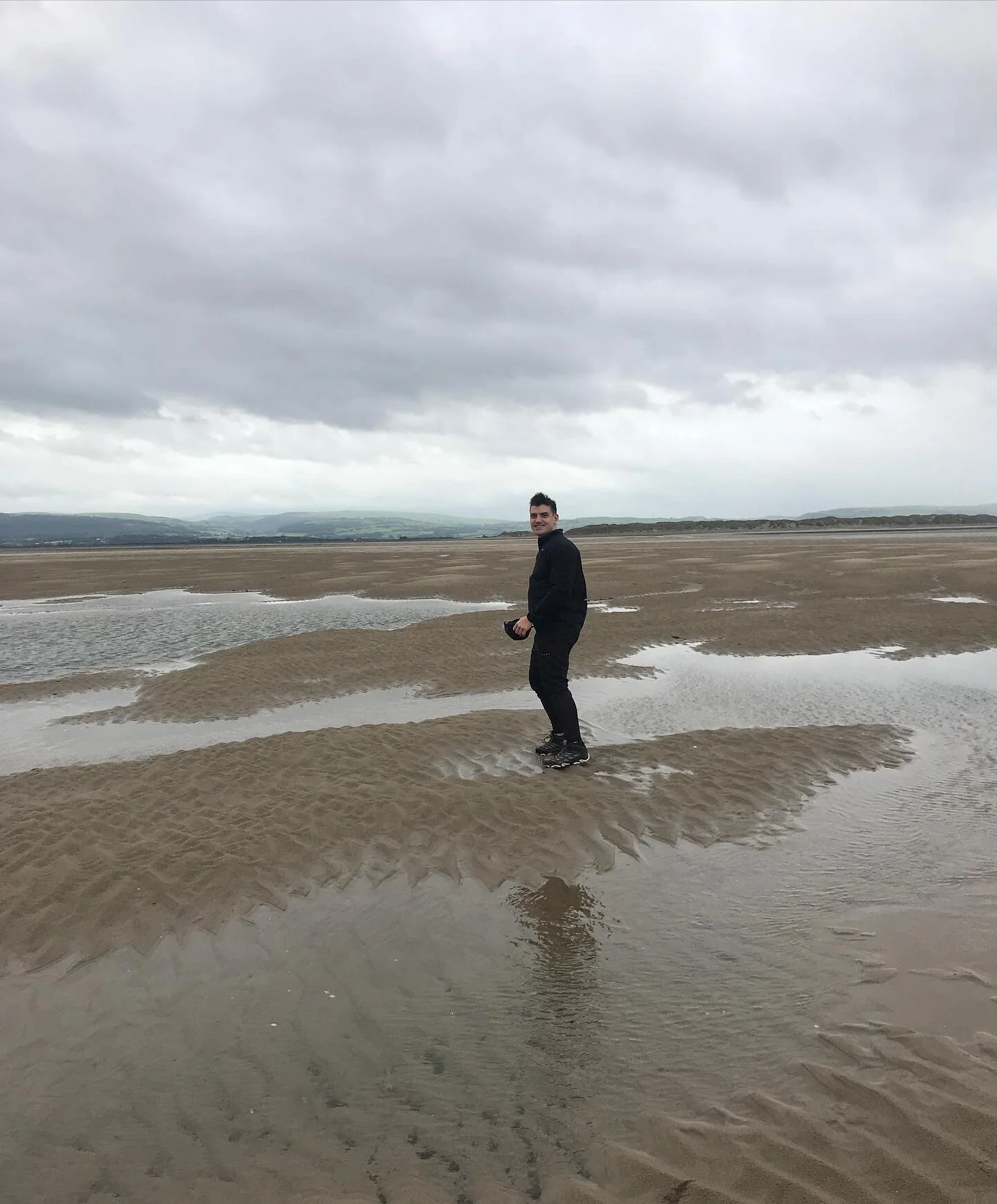 Wave man in his happy place