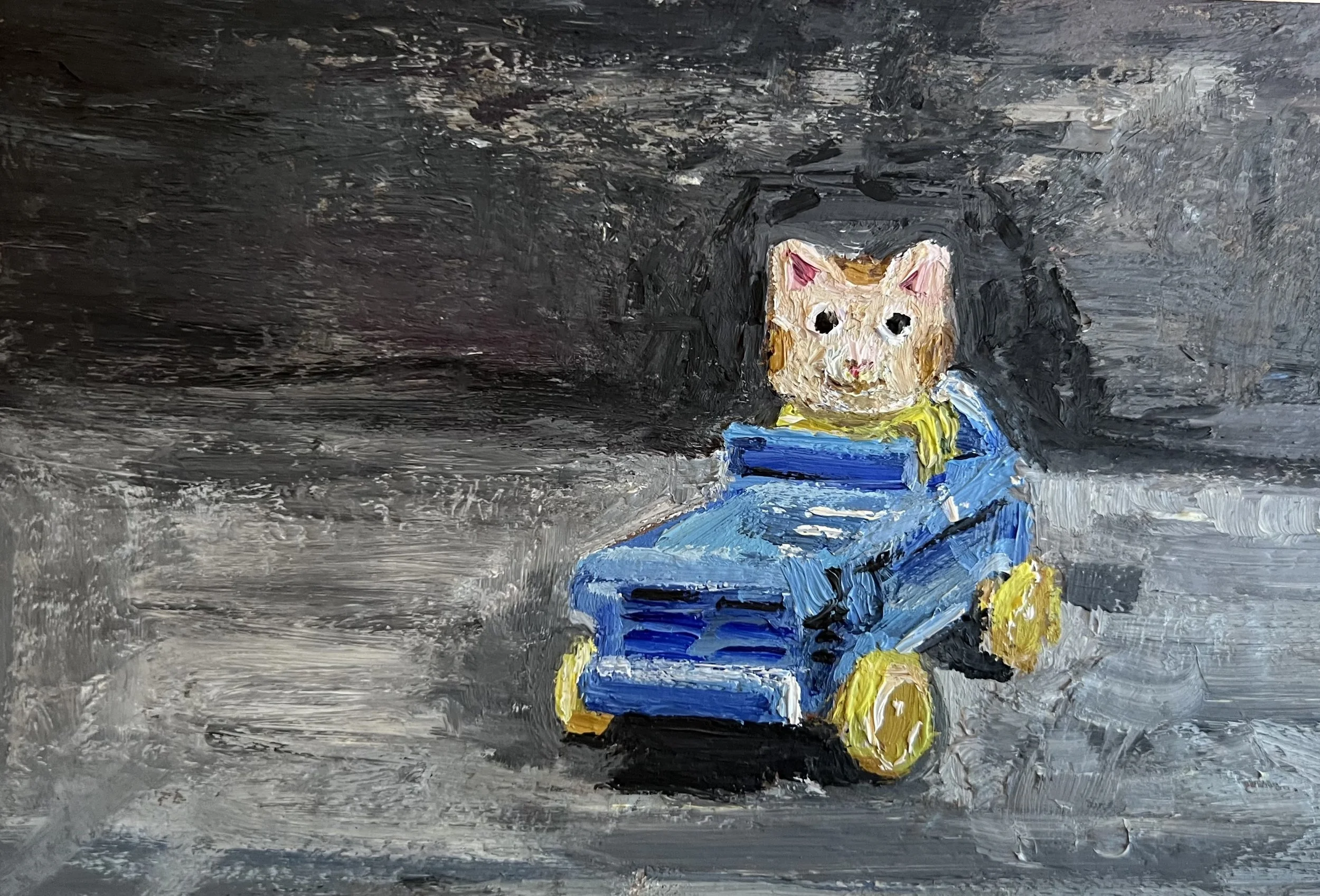 hucklecar_5x7_oiloncardboard_2022_jennyvorwaller.jpeg